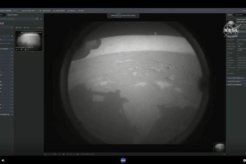 Il rover Perseverance su Marte