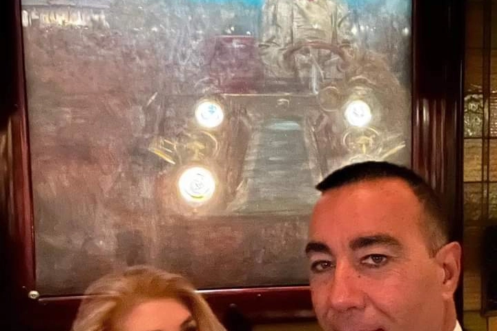 Lorenzo Quinn e la moglie Giovanna Cicutto