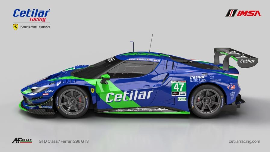 La vettura della Cetilar Racing che scenderà in pista