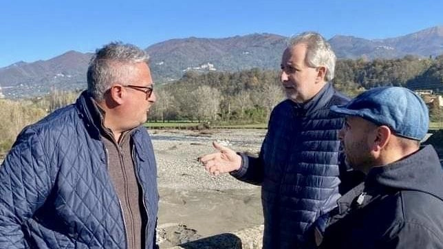 Emergenza Serchio a Mologno. Sopralluogo di Baldini (Lega) ”Intervenire urgentemente“ Emergenza Serchio a Mologno. Sopralluogo di Baldini (Lega) ”Intervenire urgentemente“