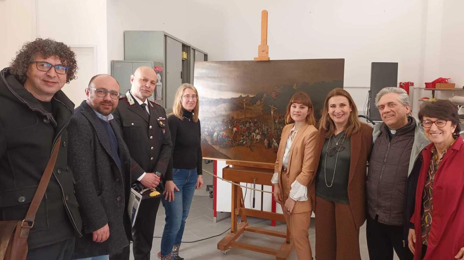 Il sindaco: "Tornerà a casa ’La crocifissione’ di Brueghel" Il sindaco: "Tornerà a casa ’La crocifissione’ di Brueghel"