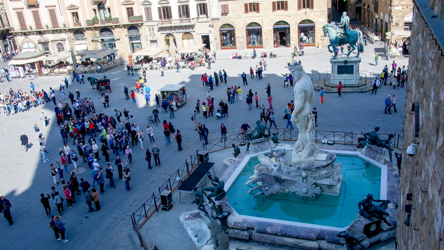 La Fontana del Nettuno a Piazza della Signoria