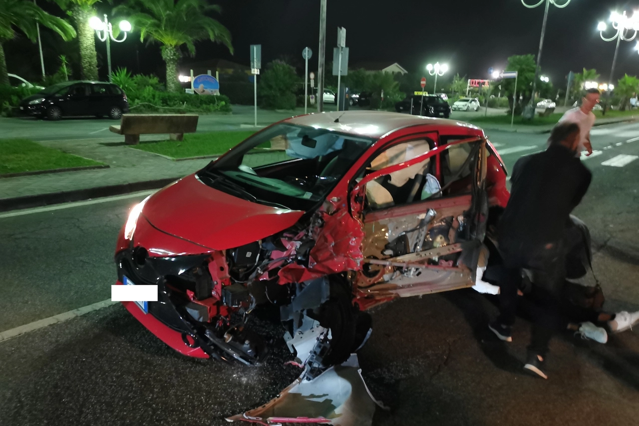 Una delle auto coinvolte