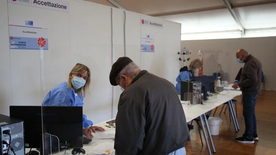 Il centro vaccini di Pontedera