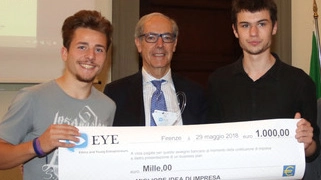 La premiazione di Filippo Maria Dolfi e Emiliano Guidi 