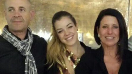 Elisa Pezzini con papà Stefano e mamma Simona