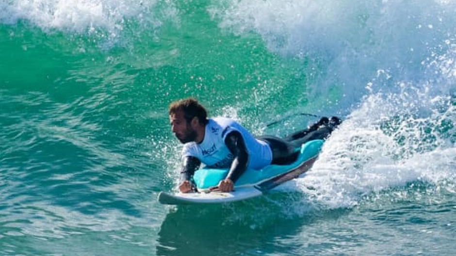 Surf paralimpico. Leonardo Bini quarto al mondiale in California Surf paralimpico. Leonardo Bini quarto al mondiale in California