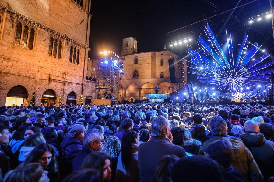Un momento dello show di Perugia (Foto Crocchioni)