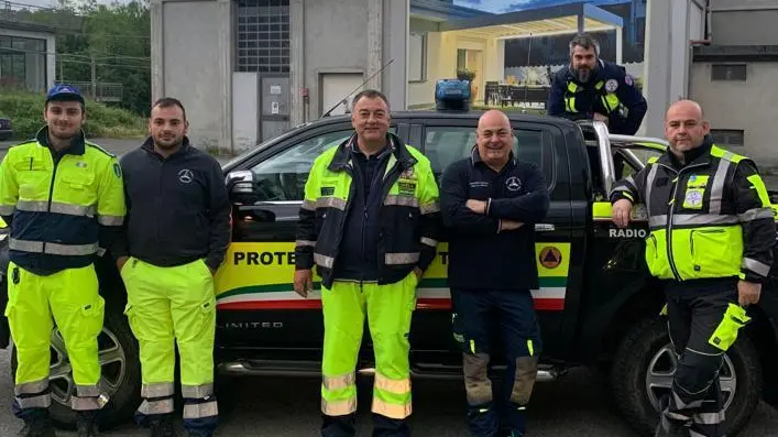 Una squadra di Protezione civile in aiuto all’Emilia Una squadra di Protezione civile in aiuto all’Emilia