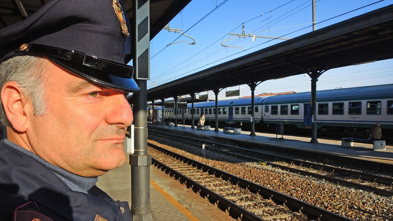 Polfer in stazione (Foto Castellani)