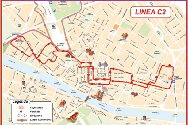 La mappa del percorso