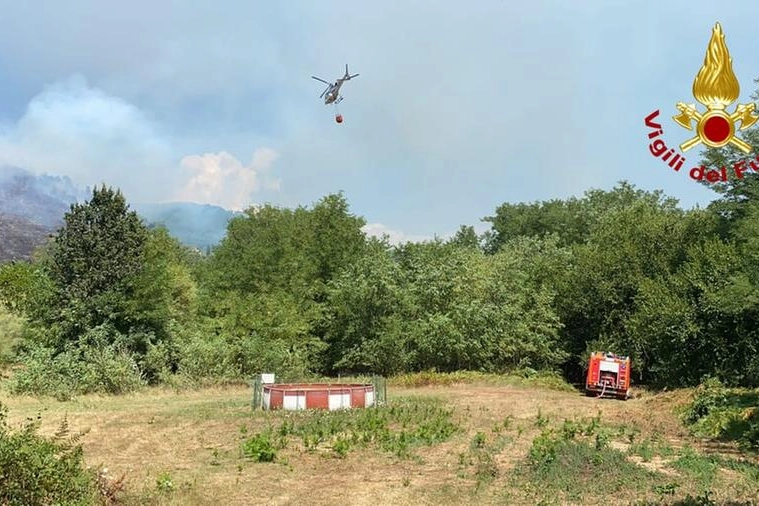 L'intervento dei vigili del fuoco