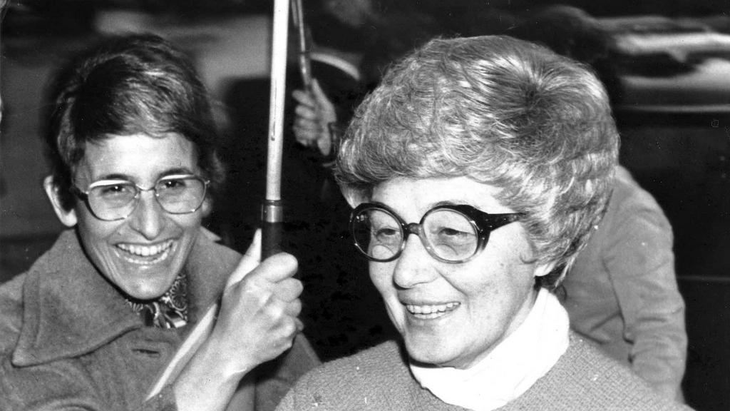 Renata Borlone con Chiara Lubich in una foto d'archivio