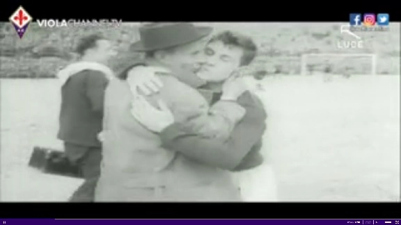 Un frame del video per i 90 anni della Fiorentina 