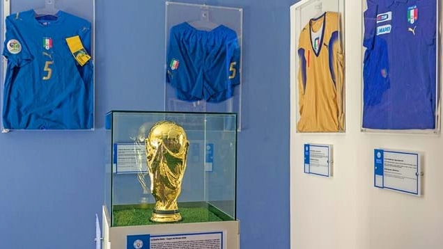 Una sala del Museo del Calcio di Coverciano