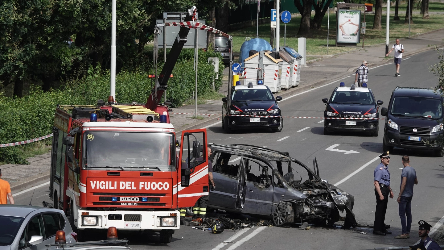 La scena dell'incidente in cui ha perso la vita Duccio Dini (New Press Photo)