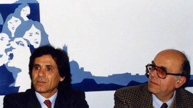 Aceto con Angelo Cortecci (foto dal sito della Tartuca): così Castelvecchio tornò al centro delle strategie paliesche