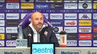 Vincenzo Italiano durante la conferenza stampa (dal sito ufficiale della Fiorentina)