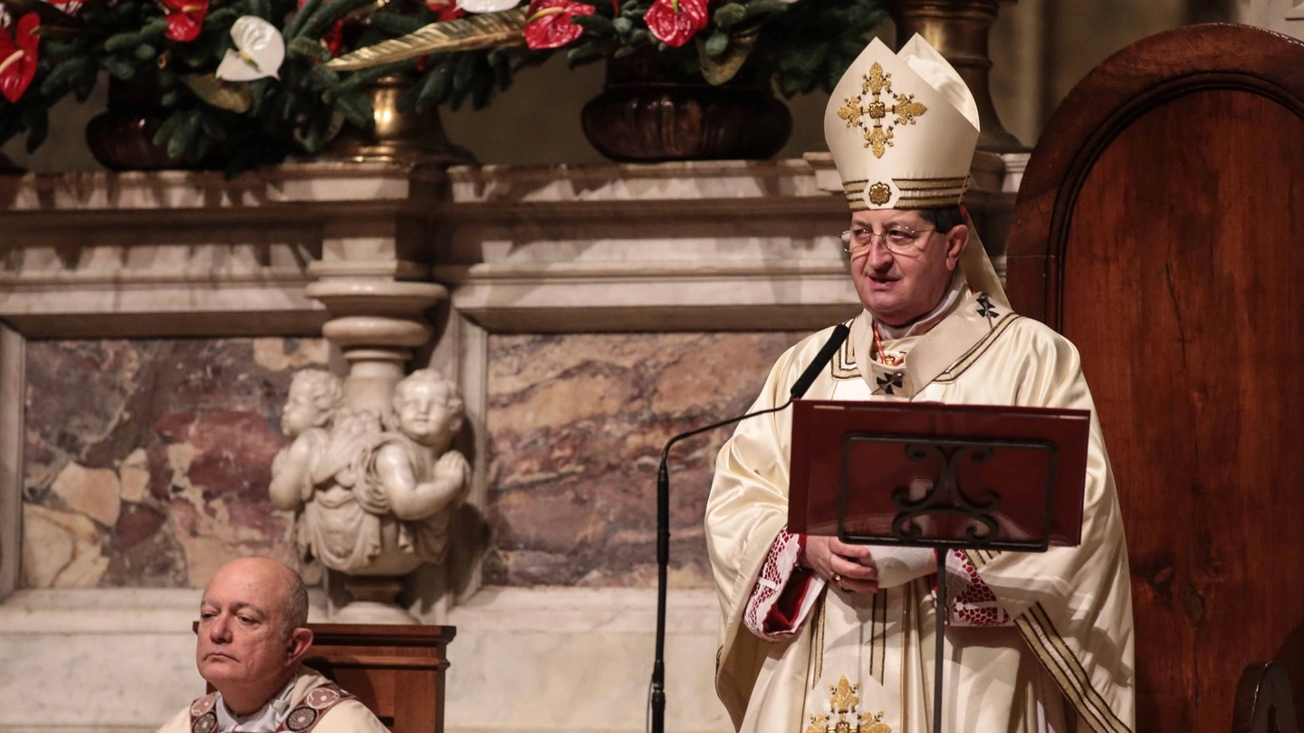 Il cardinale arciverscovo di Firenze, Giuseppe Betori (New PressPhoto)