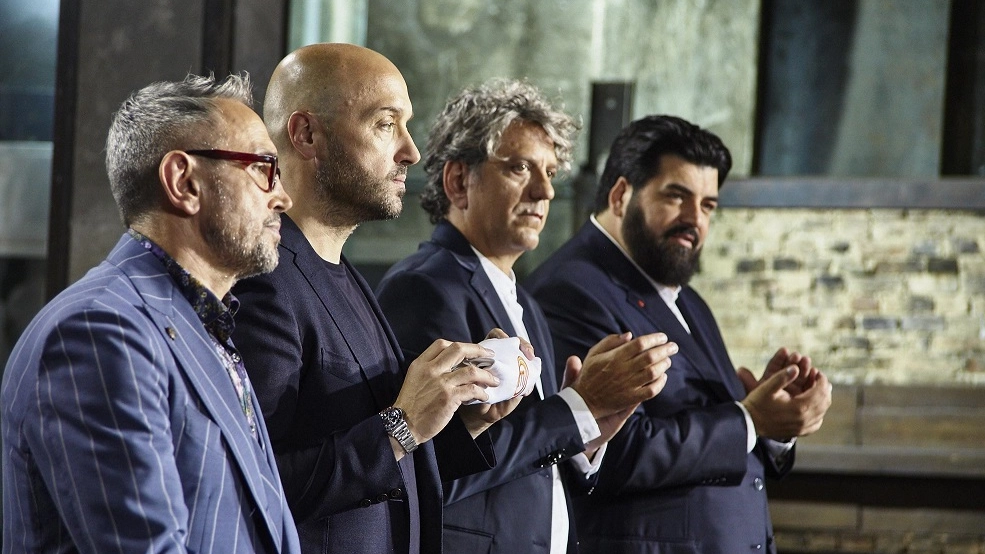 Bruno Barbieri, Joe Bastianich, Antonino Cannavacciuolo e Giorgio Locatelli (Ansa)