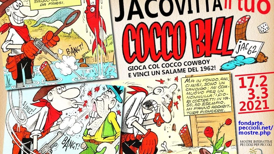 “Jacovitta il tuo Cocco Bill”: Benito Jacovitti in mostra online a Peccioli
