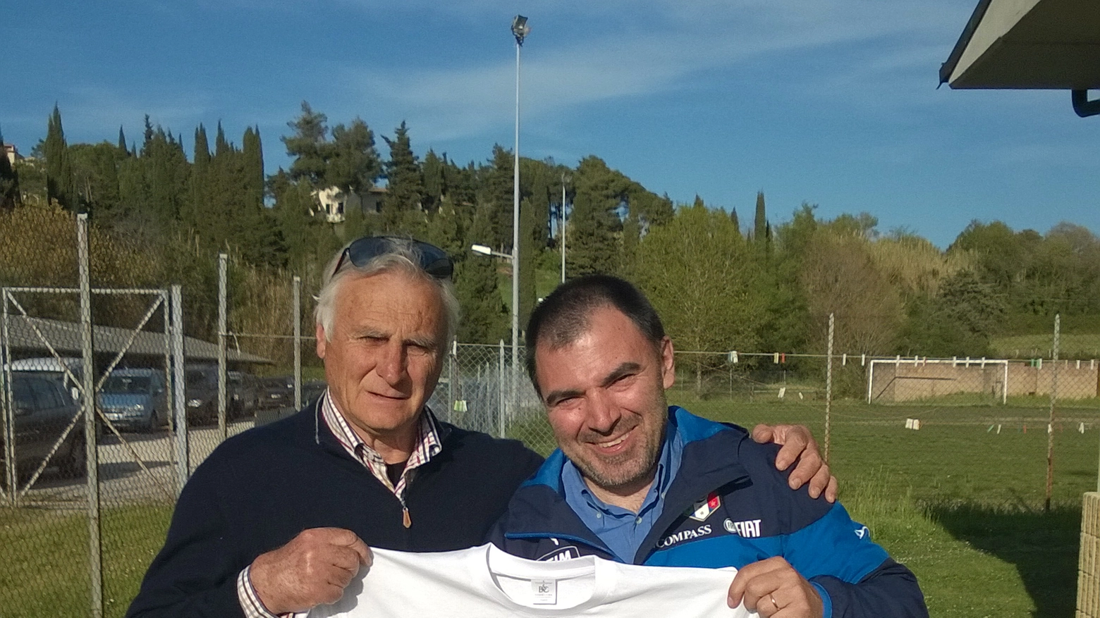 mister Papadolulo e il presidente di Sport for Children Juri Bianchi