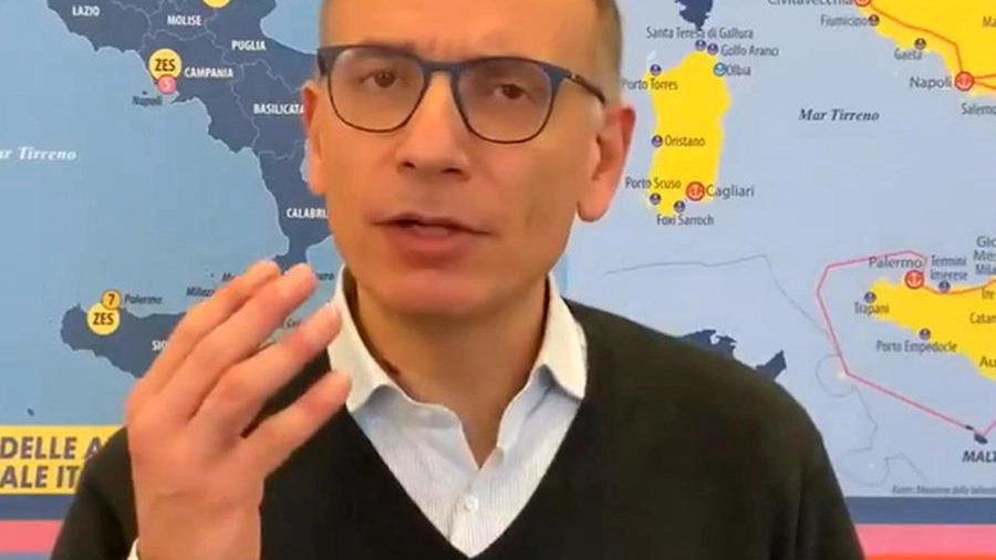 Enrico Letta annuncia la sua candidatura a segretario del Pd (Ansa)