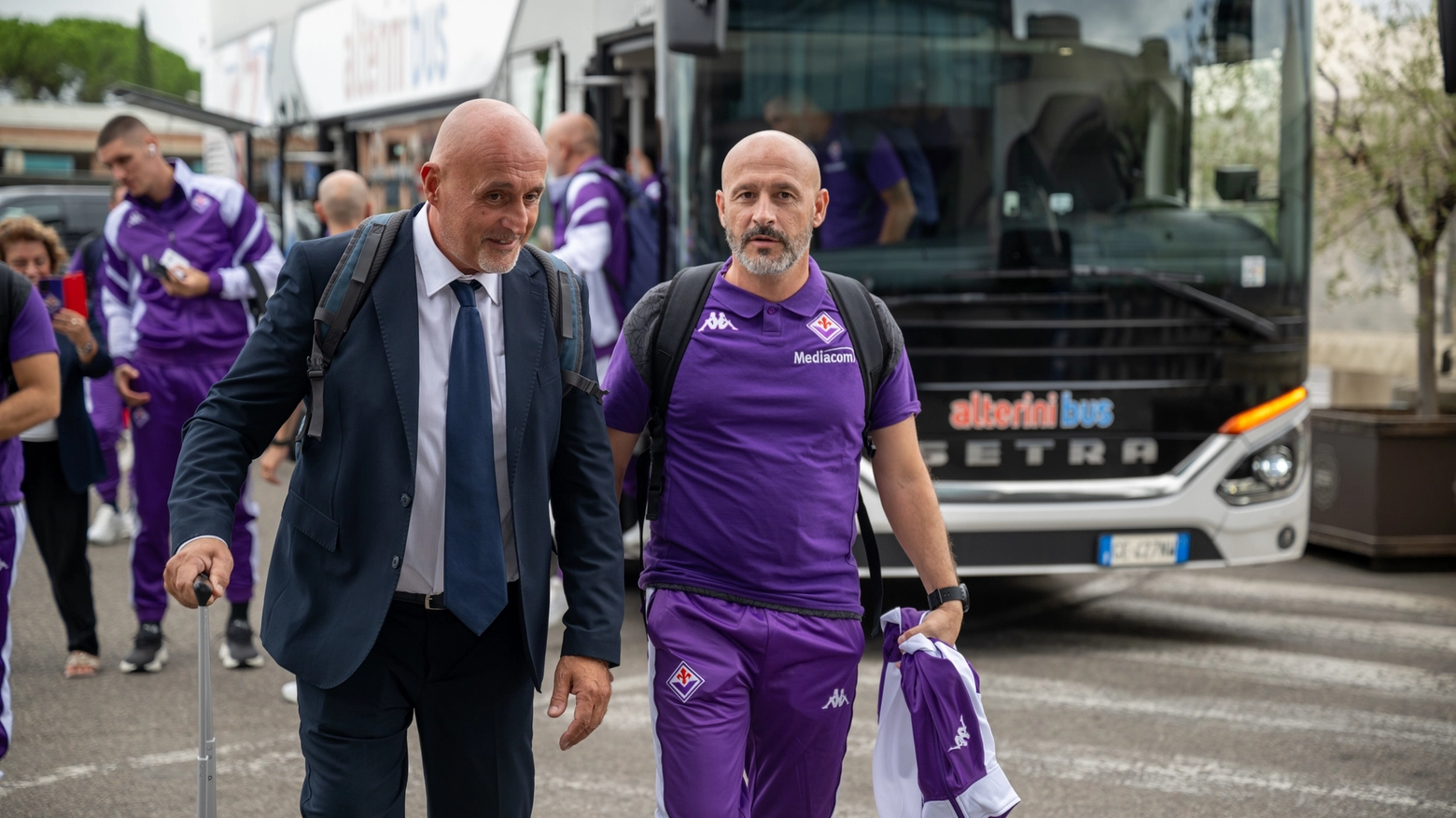 Fiorentina in partenza per Genk. Il tecnico Vincenzo Italiano (foto Jacopo Cane’/fotocronache Germogli)