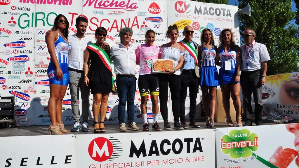 La cubana Sierra in maglia rosa vincitrice del Giro della Toscana