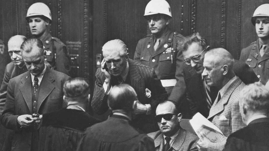 I gerarchi nazisti al processo di Norimberga dopo la guerra (foto d’archivio)