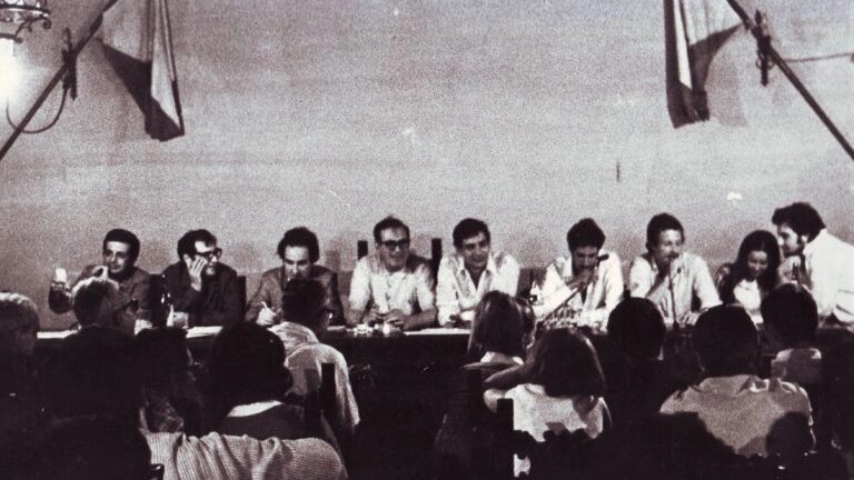 Dibattito sull’happening del gruppo Ufo, 12 luglio 1968, San Giovanni Valdarno