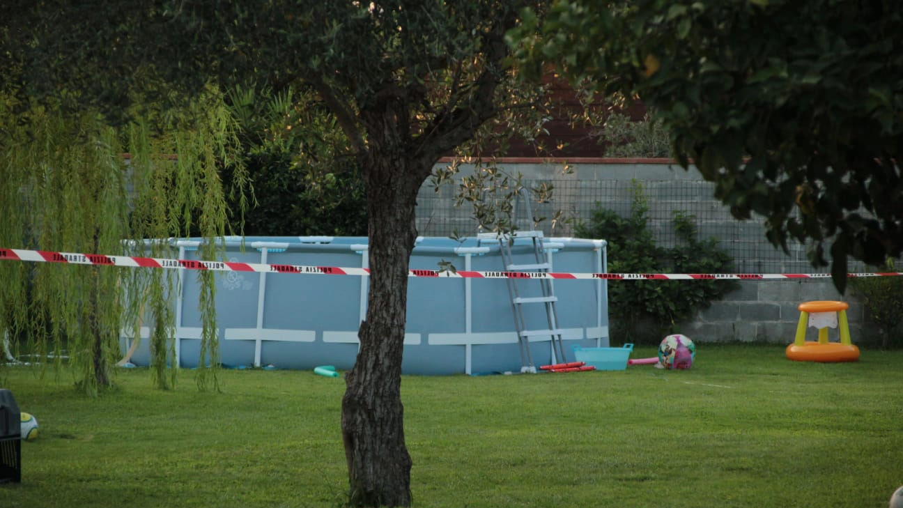 La piscina della tragedia (Foto Umicini)