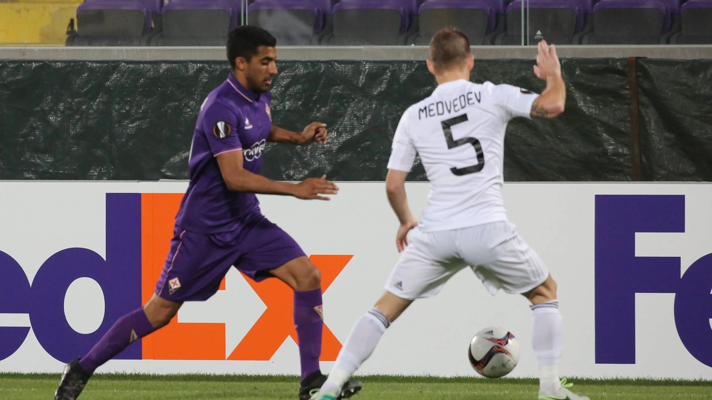 Fiorentina-Qarabag, un momento del match (Germogli)