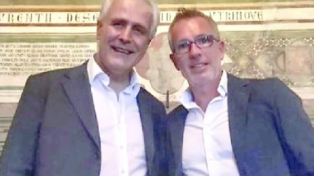 Il presidente toscano Eugenio Giani (Pd) e Stefano Scaramelli (Italia Viva)