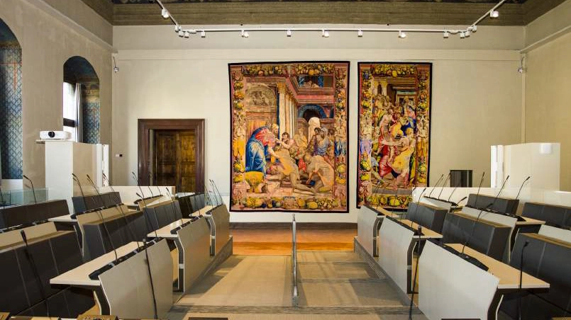 Il Salone dei Duecento, sede del Consiglio comunale di Firenze 