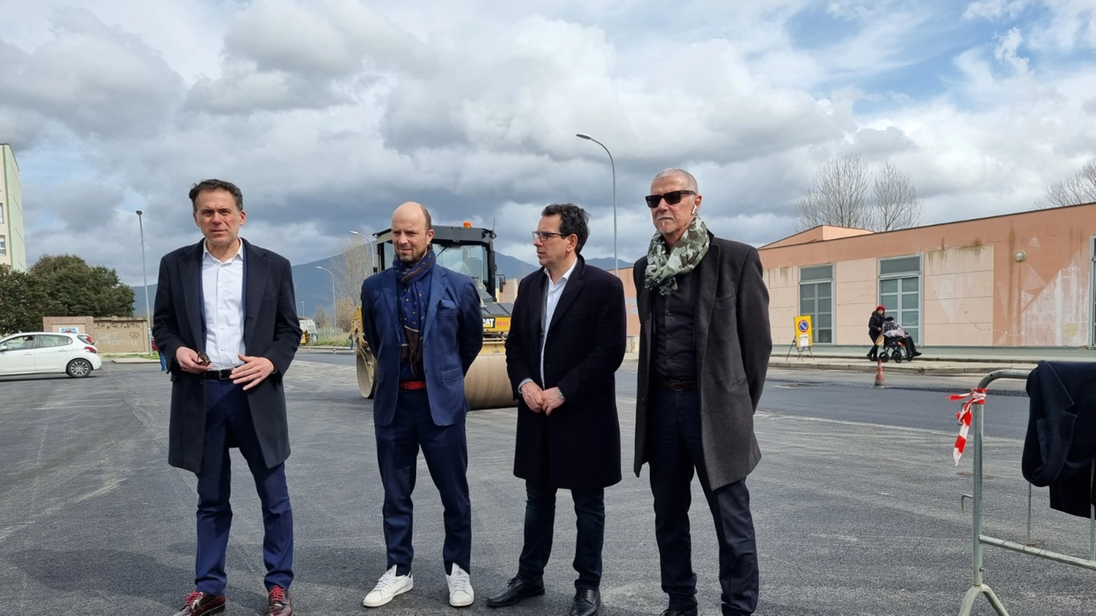 Il sindaco Conti, l'assessore Latrofa e gli amministratori di Pisamo Bottone e Fiorindi Il sindaco Conti, l'assessore Latrofa e gli amministratori di Pisamo Bottone e Fiorindi