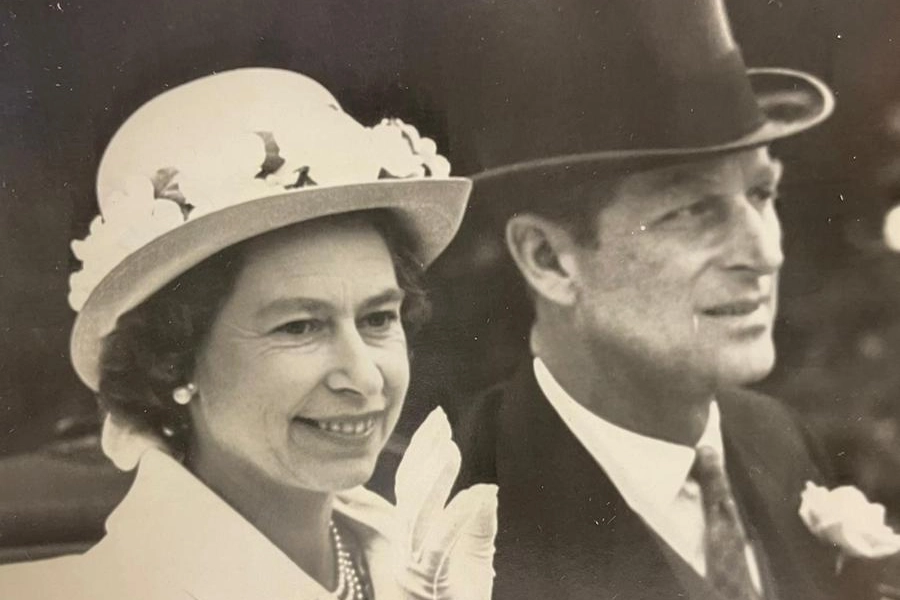 La regina Elisabetta con il marito, il principe Filippo