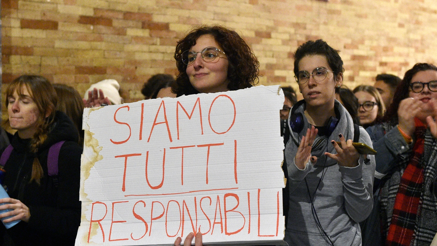 Una delle tante manifestazioni dopo l’uccisione di Giulia Cecchettin