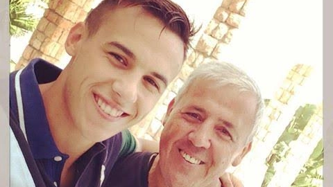 Ignacio Lores Varela in una bella foto con il padre postata sul suo profilo Fb