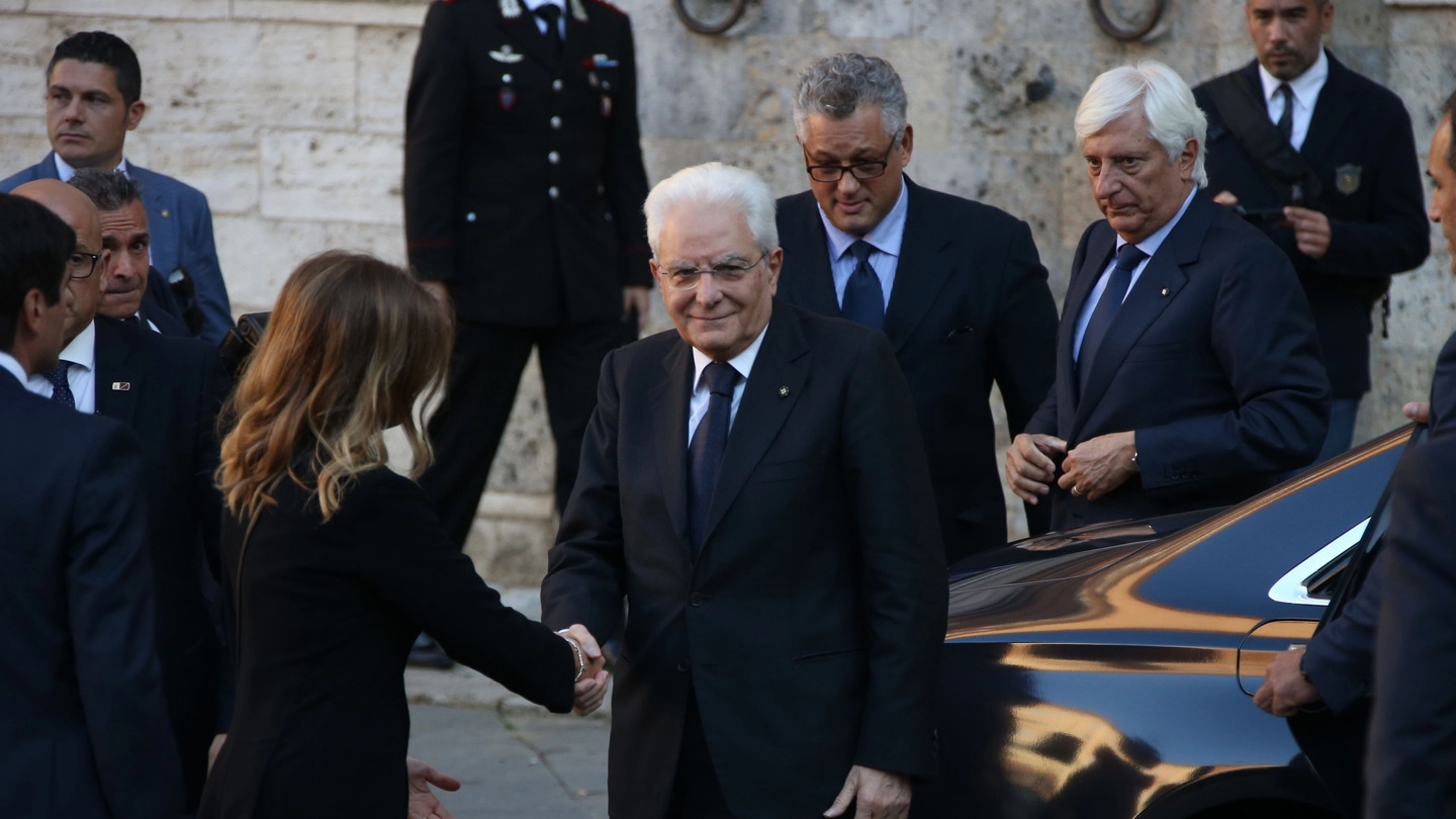 Il presidente della Repubblica Sergio Mattarella a Siena (Foto Dipietro)
