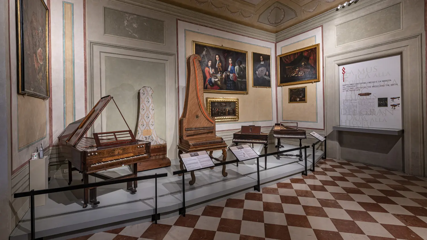 Sala Strumenti musicali a tastiera della Galleria dell'Accademia Sala Strumenti musicali a tastiera della Galleria dell'Accademia