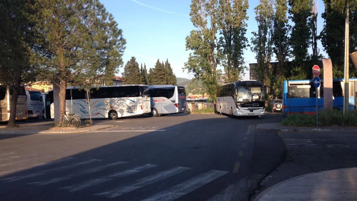 Ancora problemi per i bus turistici in piazza Italia