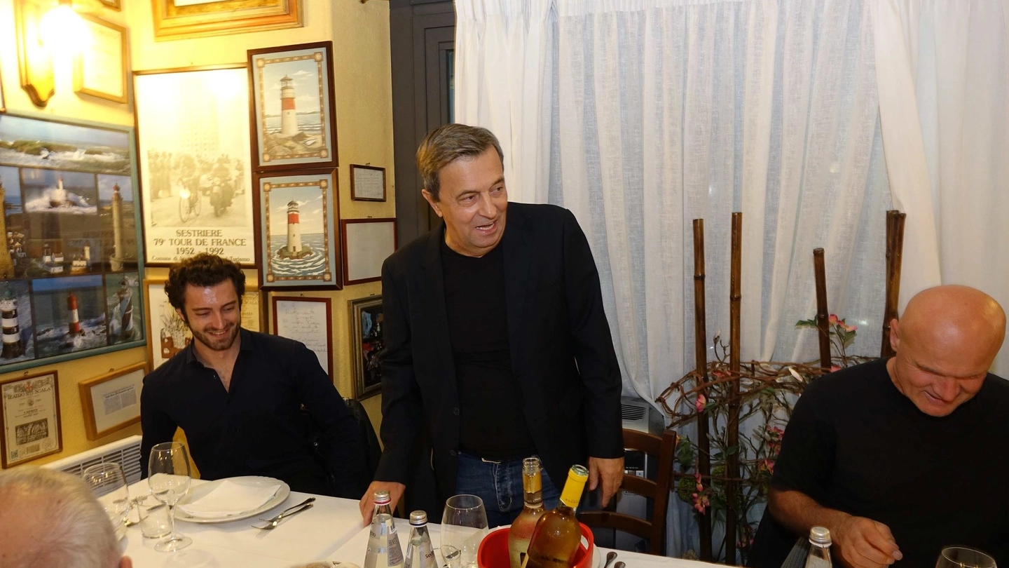 Giorgio Mendella alla cena del Viareggio (foto Umicini)