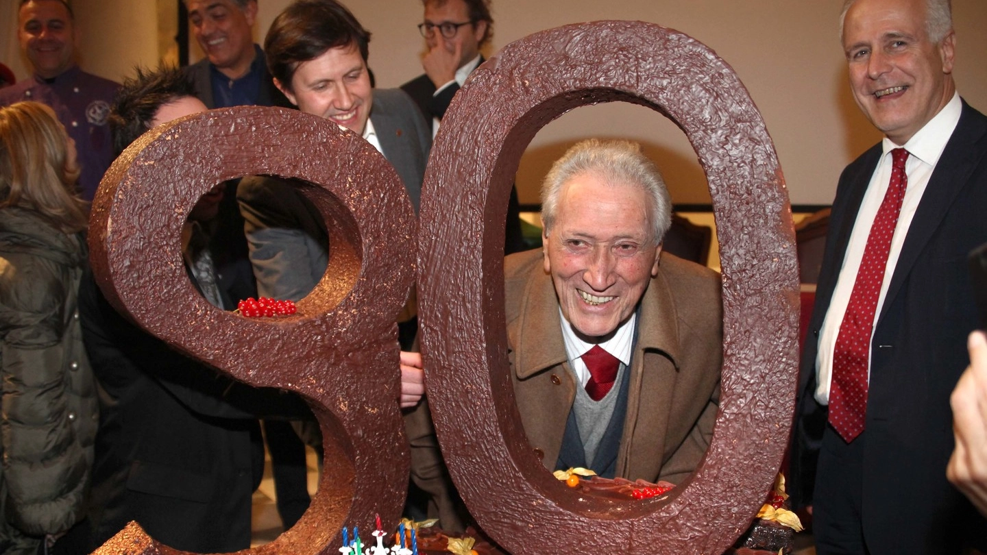 Narciso Parigi festeggiato per i suoi 90 anni, con Nardella e Giani (New Press Photo)