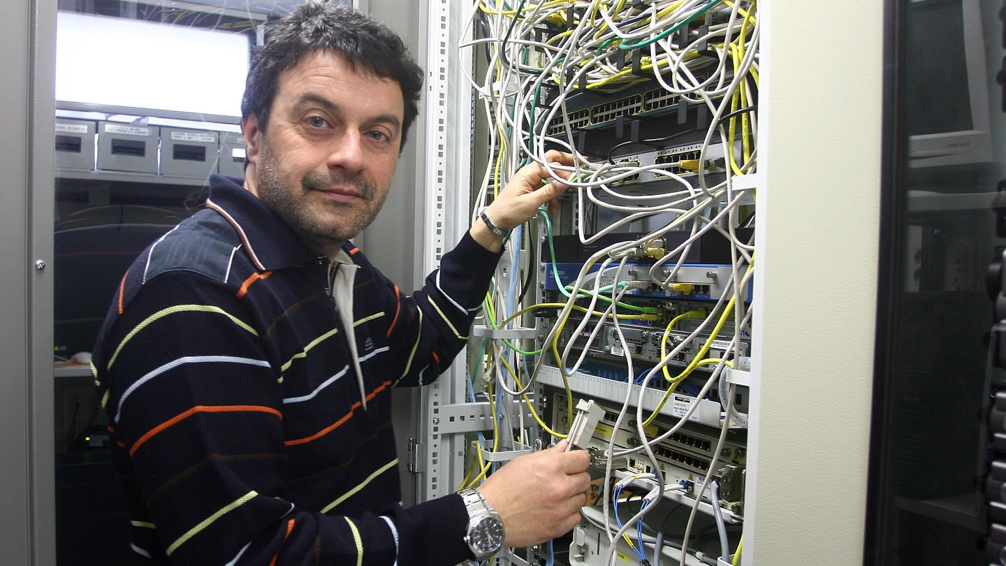 Franco Iorio, presidente della società Timenet, che ha sede nella zona industriale del Terrafino a Empoli