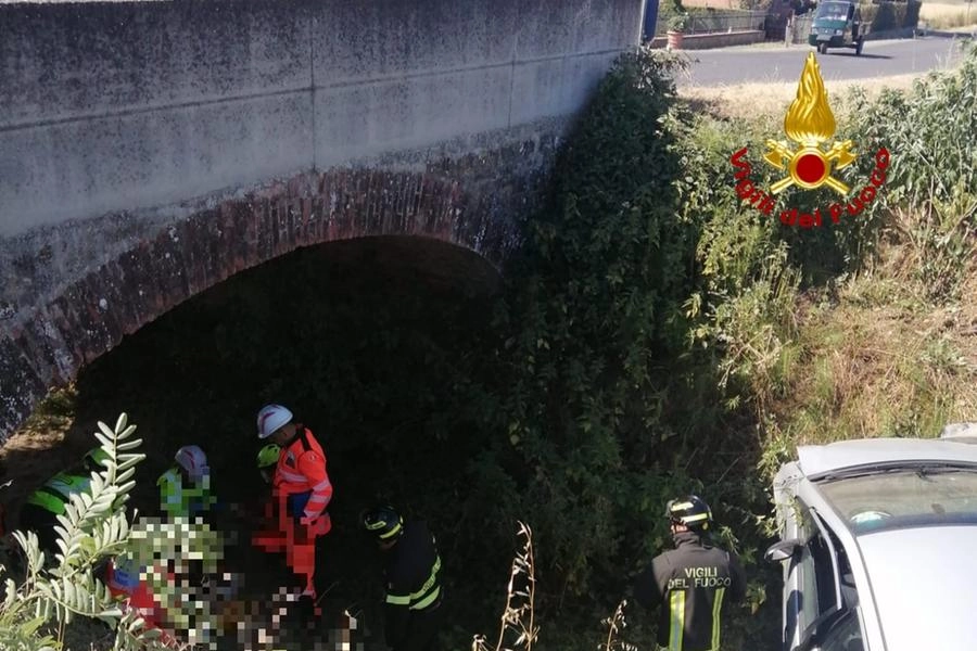Incidente a Lucignano, il recupero del conducente