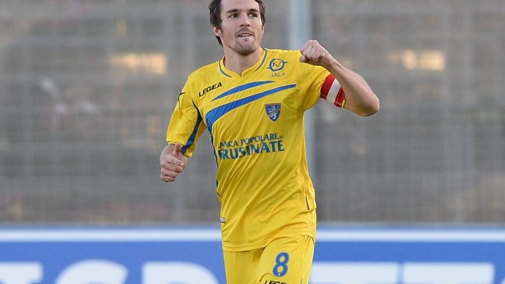 Il centrocampista austriaco Gucher con la maglia del Frosinone