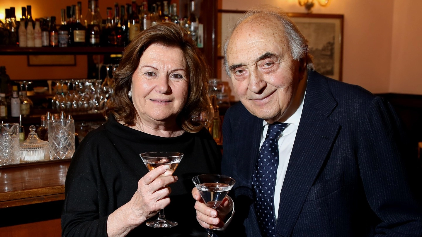 Corrado Ferlaino a Firenze con la moglie Roberta (foto Marco Mori/New Pressphoto)
