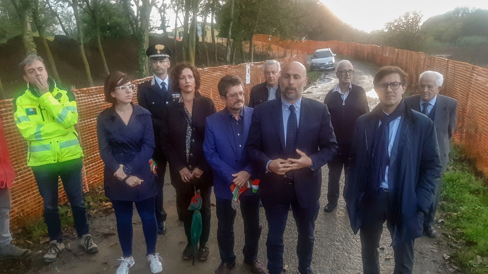 I sindaci Fallani (Scandicci), Fossi (Campi), Nardella (Firenze) al via dei lavori