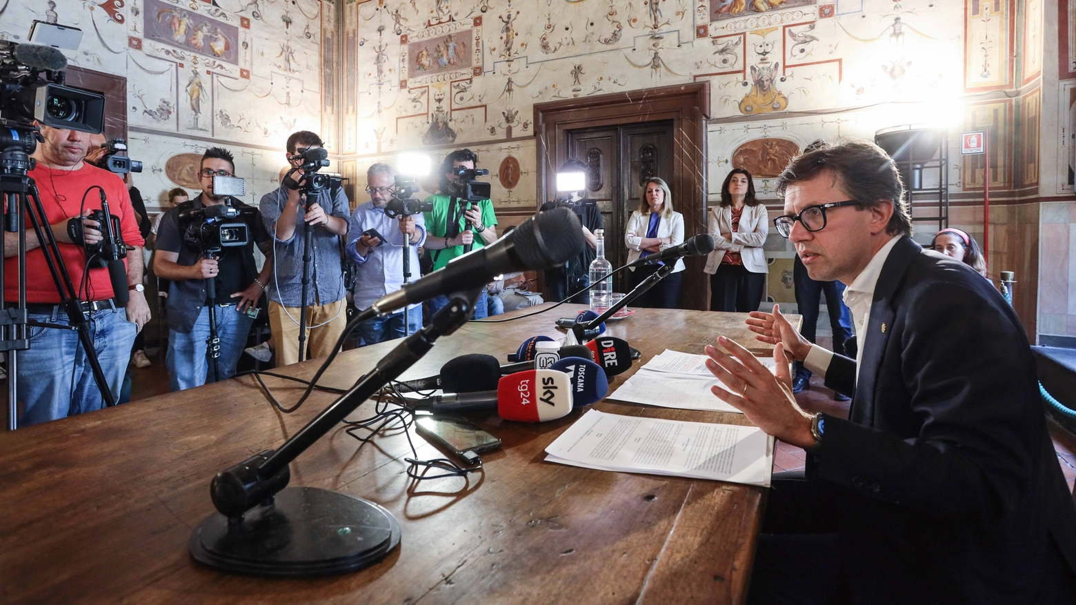 La conferenza stampa del sindaco Dario Nardella sugli affitti brevi a Firenze (Foto New Press Photo)